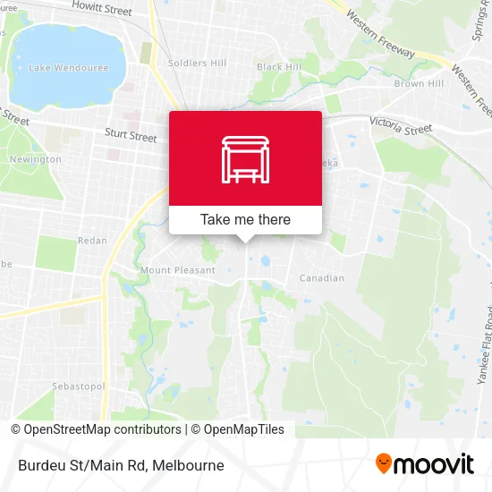 Burdeu St/Main Rd map