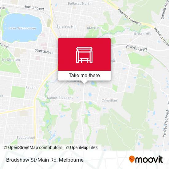 Bradshaw St/Main Rd map