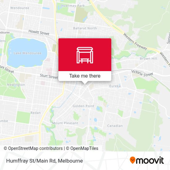 Humffray St/Main Rd map
