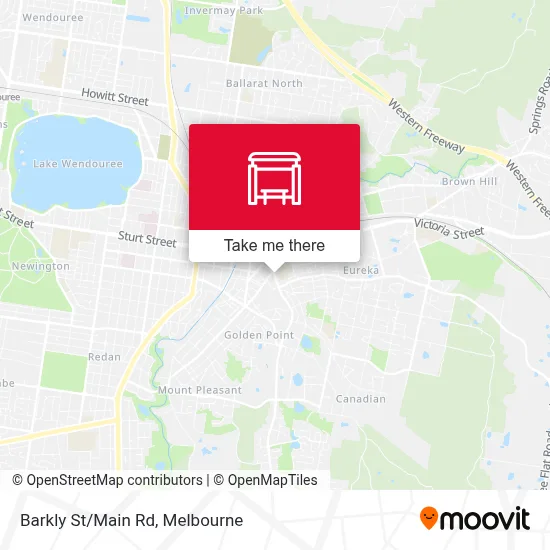 Mapa Barkly St/Main Rd