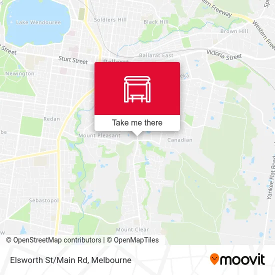 Mapa Elsworth St/Main Rd