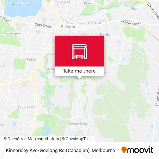 Kinnersley Ave / Geelong Rd (Canadian) map