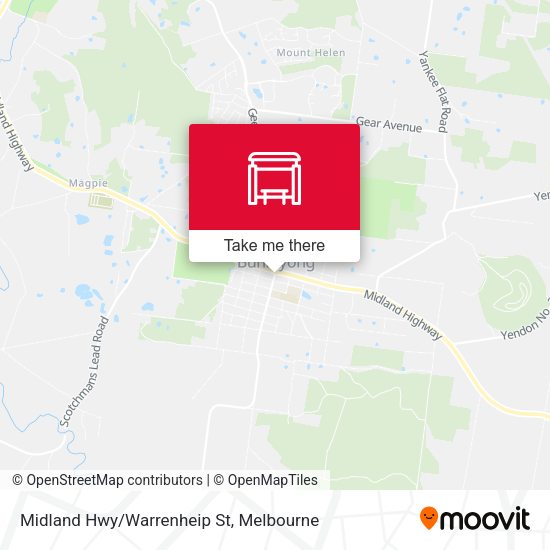 Midland Hwy/Warrenheip St map