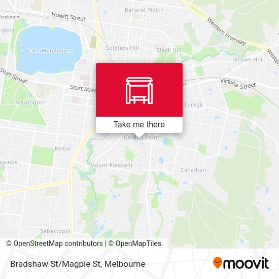 Bradshaw St/Magpie St map