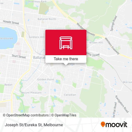 Joseph St/Eureka St map