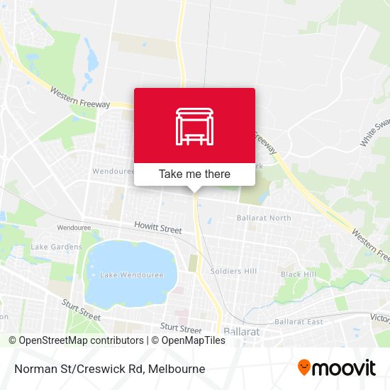 Norman St/Creswick Rd map
