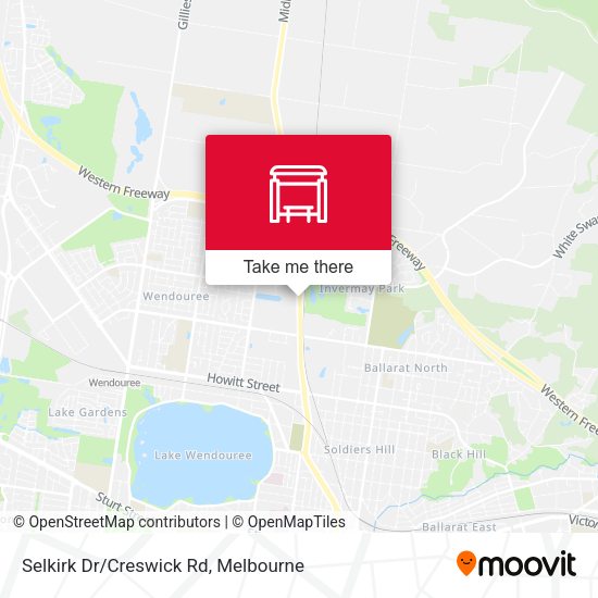 Selkirk Dr/Creswick Rd map