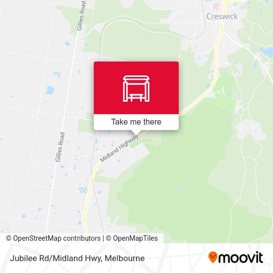 Jubilee Rd/Midland Hwy map