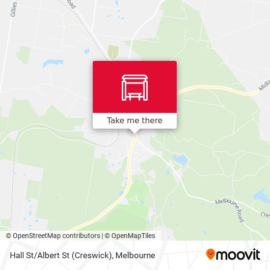 Hall St/Albert St (Creswick) map