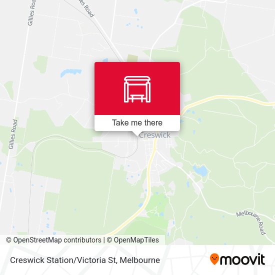 Creswick Station/Victoria St map