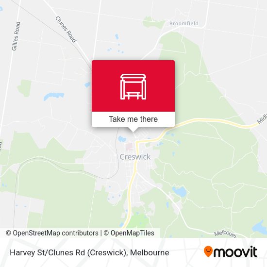 Harvey St/Clunes Rd (Creswick) map