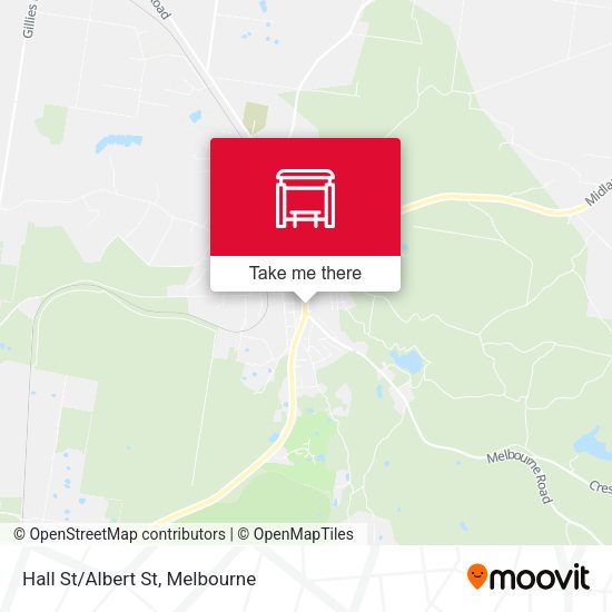 Hall St/Albert St map