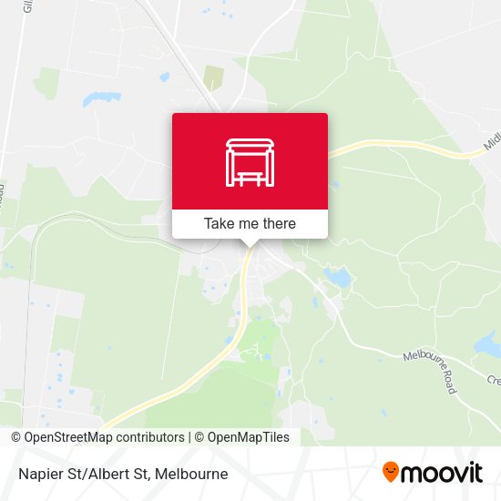 Napier St/Albert St map