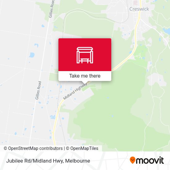 Jubilee Rd/Midland Hwy map