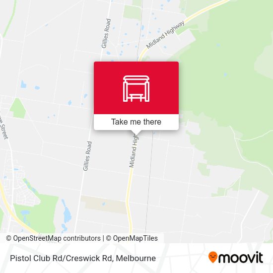 Pistol Club Rd/Creswick Rd map