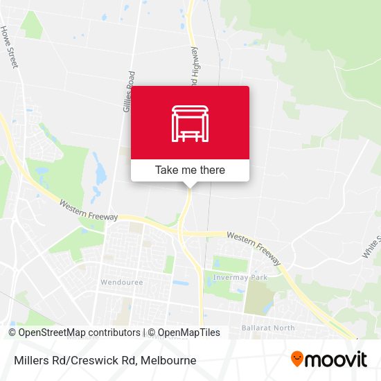Millers Rd/Creswick Rd map