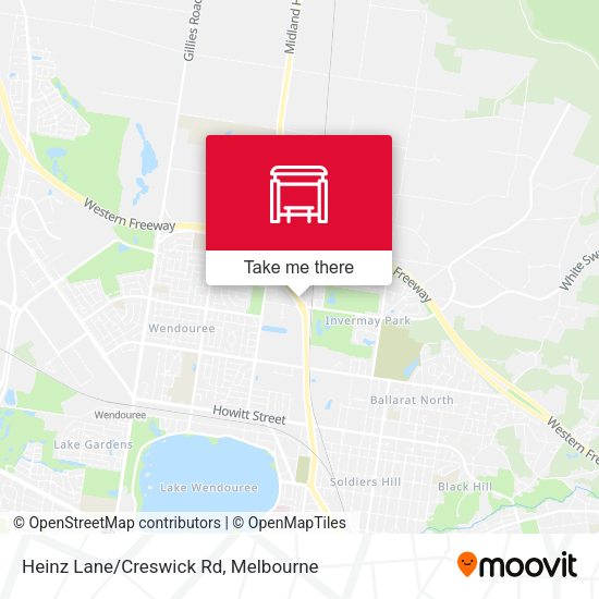 Heinz Lane/Creswick Rd map
