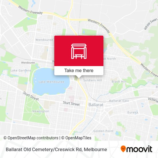 Ballarat Old Cemetery / Creswick Rd map