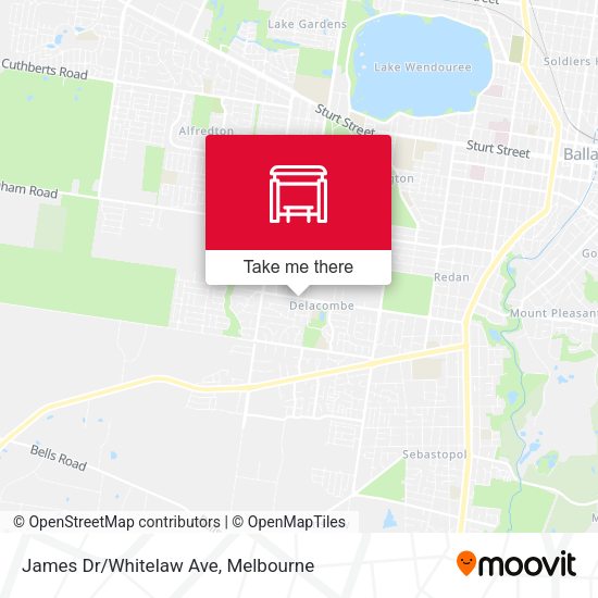 James Dr/Whitelaw Ave map