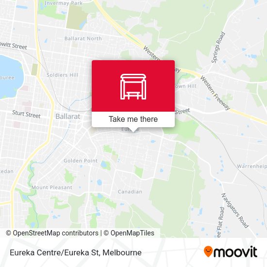 Eureka Centre/Eureka St map