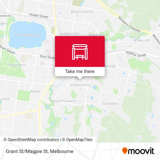 Grant St/Magpie St map