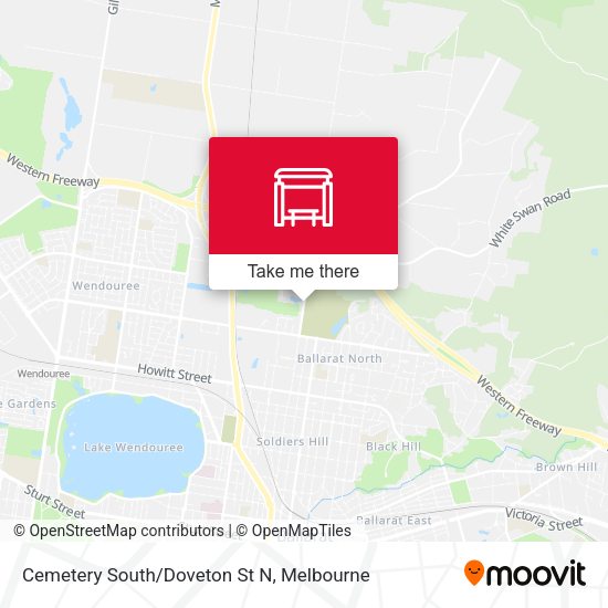 Cemetery South/Doveton St N map