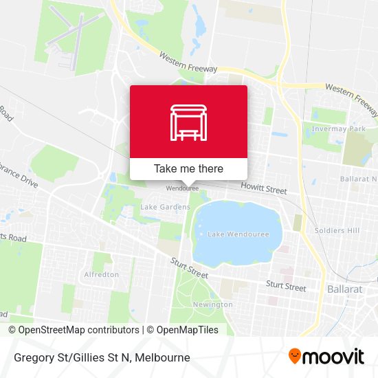 Gregory St/Gillies St N map