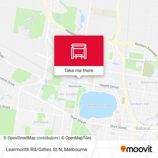 Learmonth Rd/Gillies St N map