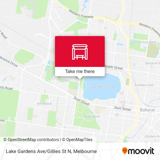 Lake Gardens Ave/Gillies St N map