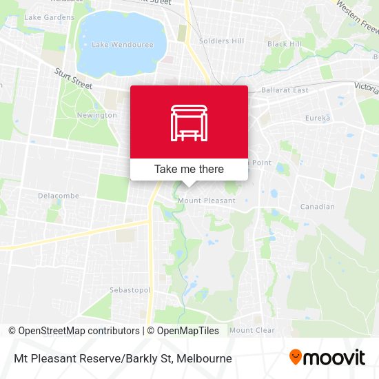 Mt Pleasant Reserve/Barkly St map