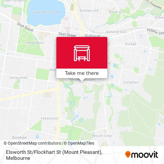 Mapa Elsworth St / Flockhart St (Mount Pleasant)