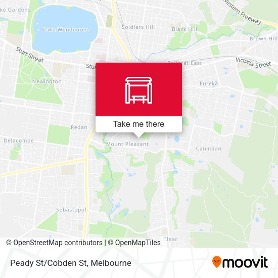 Peady St/Cobden St map