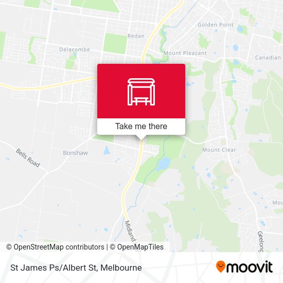 St James Ps/Albert St map