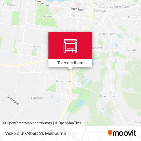 Vickers St/Albert St map