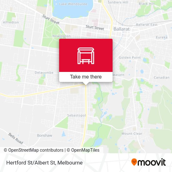 Hertford St/Albert St map