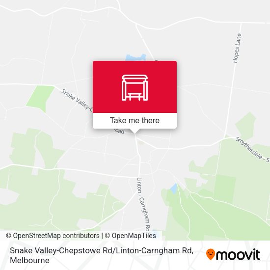 Snake Valley-Chepstowe Rd / Linton-Carngham Rd map
