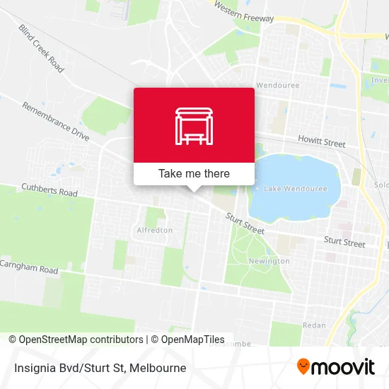 Mapa Insignia Bvd/Sturt St