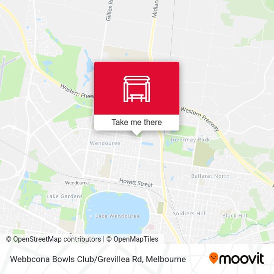 Webbcona Bowls Club / Grevillea Rd map