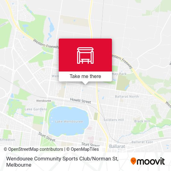 Wendouree Community Sports Club / Norman St map
