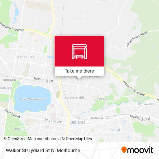 Walker St/Lydiard St N map