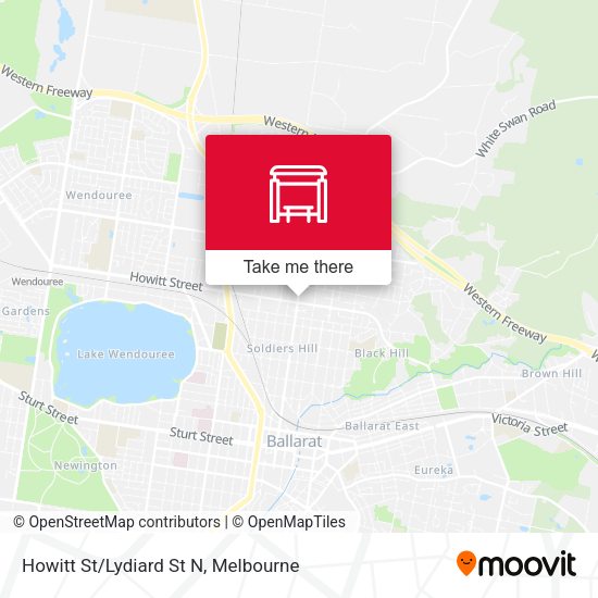 Howitt St/Lydiard St N map