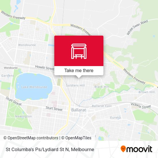 St Columba's Ps/Lydiard St N map