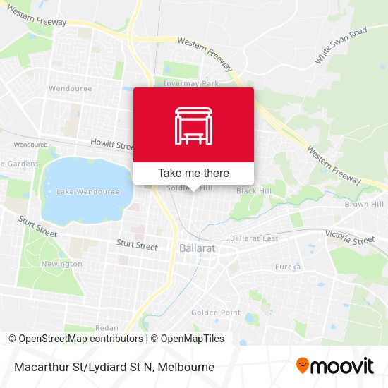 Macarthur St/Lydiard St N map
