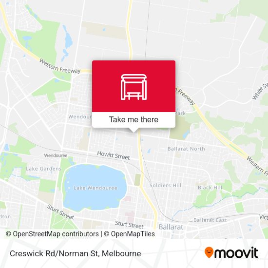 Creswick Rd/Norman St map