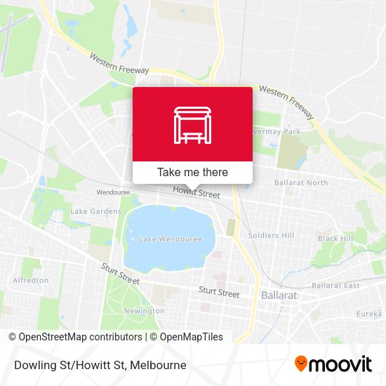 Dowling St/Howitt St map