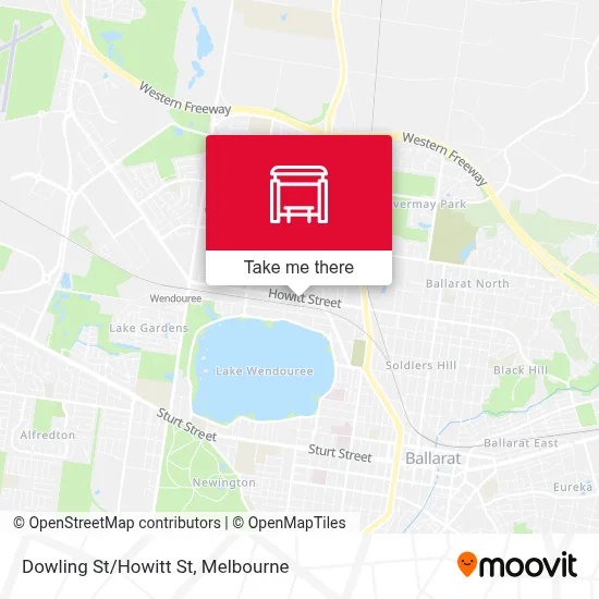 Mapa Dowling St/Howitt St