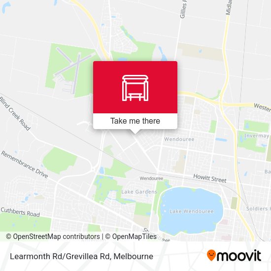Learmonth Rd/Grevillea Rd map
