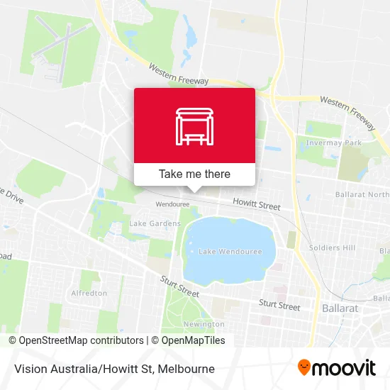 Mapa Vision Australia/Howitt St