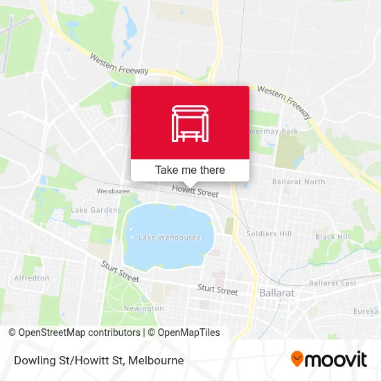 Mapa Dowling St/Howitt St