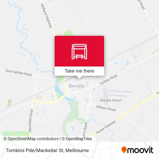 Tomkins Pde/Mackellar St map